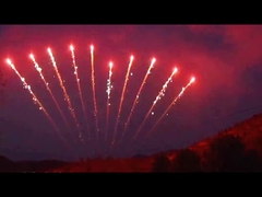 1.3g Pyrotechniek van de het Vuurwerkbegroeting van de festival de Enige Rij 10 Schoten Chinees Vuurwerk