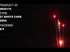 Liuyang 27 Shots 500g Cake Fireworks 1.4g Voor Kerstfeest
