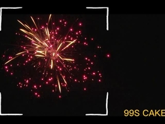 Mandarijn Pyrotechnics 99 Shot Consument Cake Vuurwerk in verbazingwekkend effect