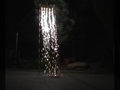 Zilveren / gouden kleurrijke bruiloftsfeest fontein vuurwerk 0.029 CBM