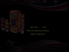 Liuyang Canister Artillery Shells / Triple Break Canister Shells Vuurwerk Voor Festival