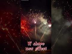 W-vorm Cake Vuurwerk Professionele Pyrotechniek Speciale effecten Op maat gemaakt Vuurwerk 1.3g