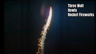 1" Kleine luchtschoten Raketvuurwerk Drie wolvengehuil Raketspeelgoedvuurwerk Pyrotechniek