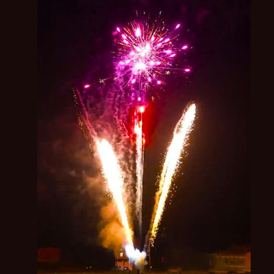 Custom Festival Celebration Fireworks 218 Shots Wedding Party 1.4G Cake Pyrotechniek 2025 Fan Shape