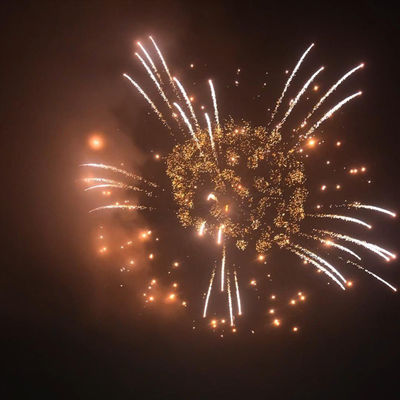 Liuyang Factory Wholesale Supplies Mandarijn Professionele Display Vuurwerk 4 inch Display Shell Vuurwerk 1.3g Pyrotechniek