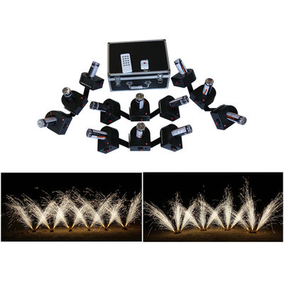 12 Cue Channels Pyro Stage Draadloze afstandsbediening Ronde koude fontein vuurwerk schiet systeem Voor kerstfeest feest