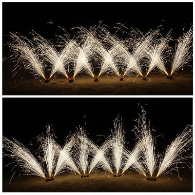 12 Cues Channels Pyro Stage Wireless Remote Control Round Cold Fountain Fireworks Firing System For Christmas Celebration Party