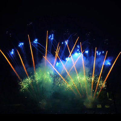 Liuyang Mandarin Professional 1.2 inch 130 Shots Fan-vormige Chinese vuurwerk Pyrotechniek 1.3g Cake vuurwerk voor het feest