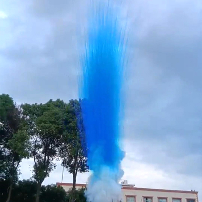 Fabriek 6 Shots Blauw Paars Groen Kleur Rook Mijn Inner Tube Gratis Pyrotechniek Bruiloftsfeest Feest Dagtaart Vuurwerk