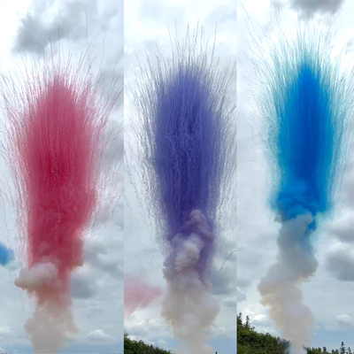25 schoten vuurwerk goedkope prijs Chinees groothandel kleur rook dagtaart vuurwerk professionele rookvlammen voor bruiloft