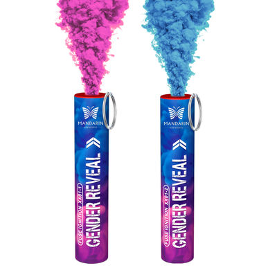 Chinese Fabriek Overdag Bruiloft Handheld Kleur Rook Fakkel Vuurwerk Babyshower Geslacht Onthulling Feest Geslacht Onthulling Rookbommen