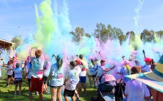 De Confettienkanon van de partijpopcornpan, Holi-Poederkanon voor Huwelijk