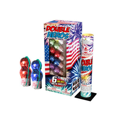 Van de de Artilleriegranaten Dubbel Bom van de vierings Chinees Bus de Heldenvuurwerk