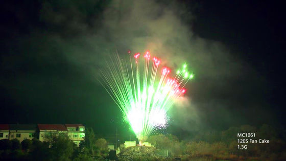 Mandarin Professioneel Pyrotechniekvuurwerk 130 Schoten voor Kerstmis